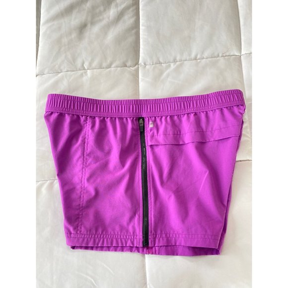 Fabletics Women's Shorts Purple Run Eloise Side Zipper Stretchy Pockets  Large - Picture 8 of 10